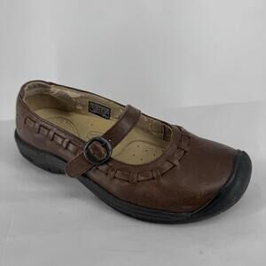 Keen shoes womens 6.5 brown leather mary jane granola girl gorpcore outdoor